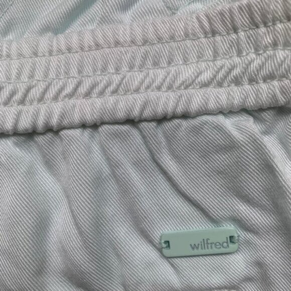 Aritzia Wilfred Shorts Crepe Paperbag Ruched Elastic Waist  Mint Green Size 0 - Picture 13 of 15